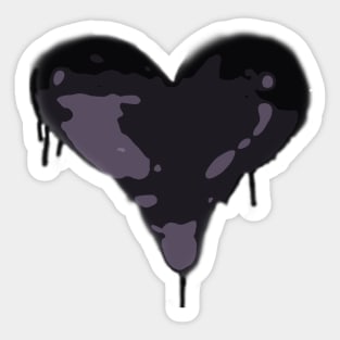 Dripping Purple Heart Sticker